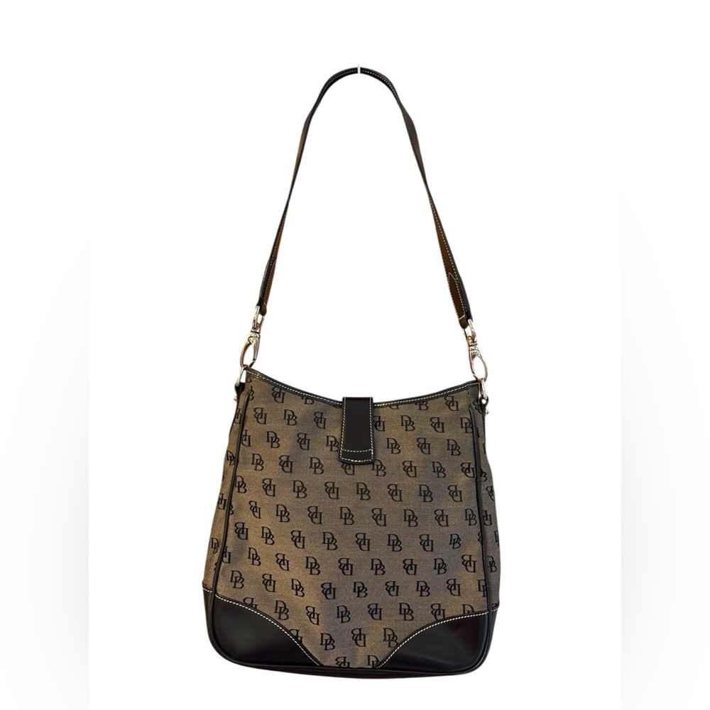 Dooney & Bourke Handbag- signature canvas leather shoulder bag. - Picture 2 of 4